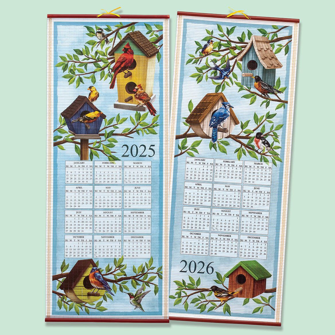 Birds Houses Scroll Calendar + '-' + 371695