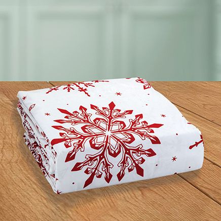 Snowflake Flannel Sheet Set by OakRidge™-372120