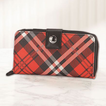 B. Amici™ Expressions Saffiano Plaid Multi-Function Wallet-372201