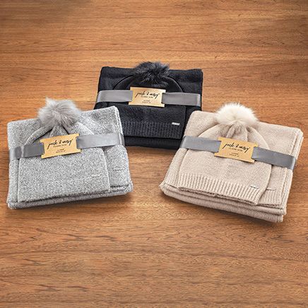 Jack & Missy® Luxe Hat and Scarf Set-372531