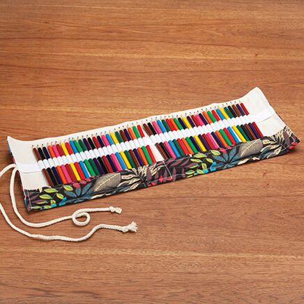 48-Piece Colored Pencil Colorful Leaves Roll Set-372768