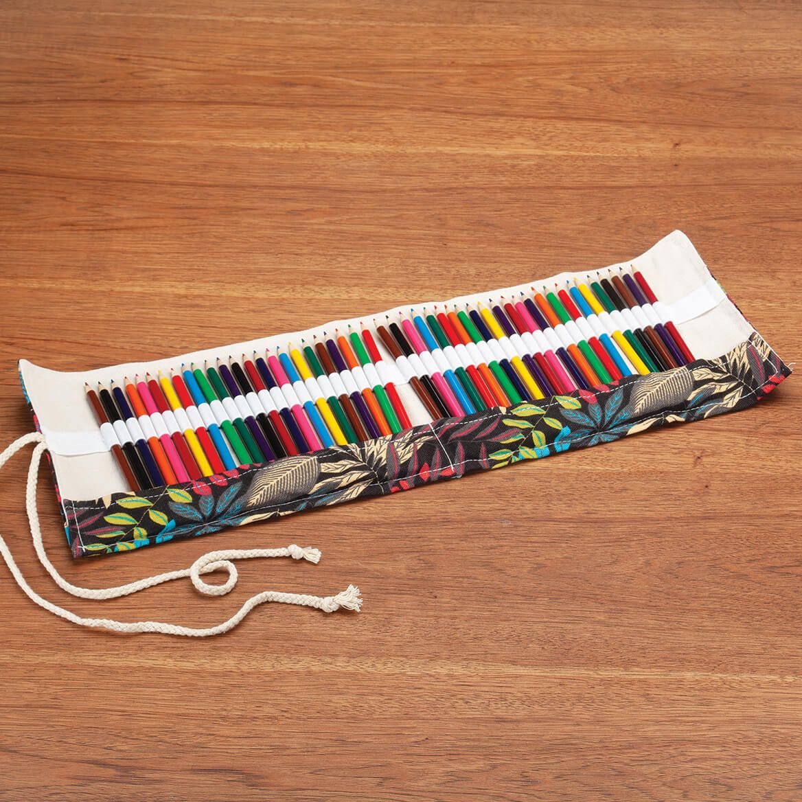 48-Piece Colored Pencil Colorful Leaves Roll Set + '-' + 372768