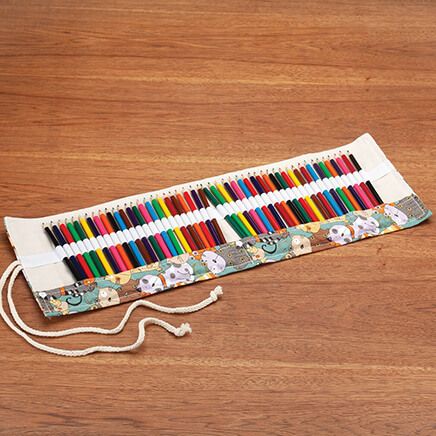 48-Piece Colored Pencil Cats Roll Set-372770