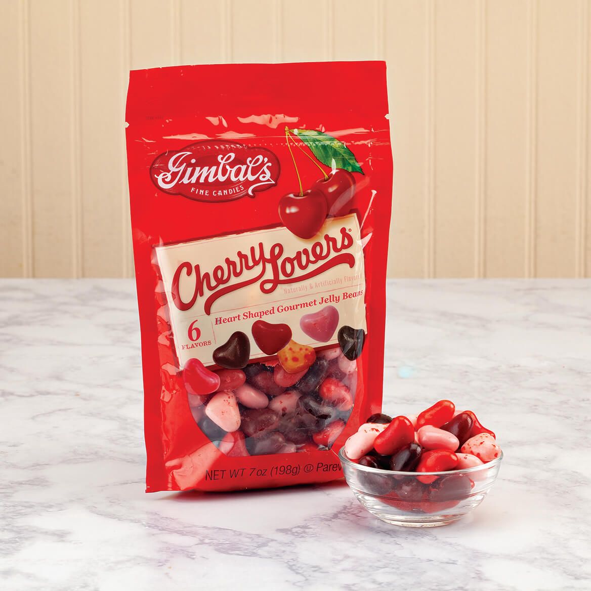 Gimbal's Cherry Lovers® Heart Shaped Gourmet Jelly Beans + '-' + 372870