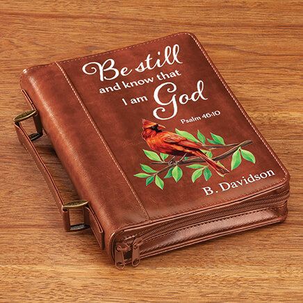 Personalized Cardinal Brown Bible Case-373334