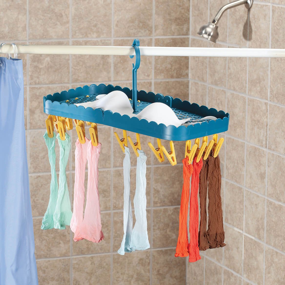 Foldable Clip & Drip Laundry Hanger + '-' + 373539