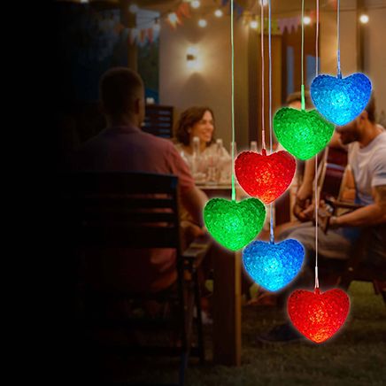 Solar Mobile Heart Lights-373562