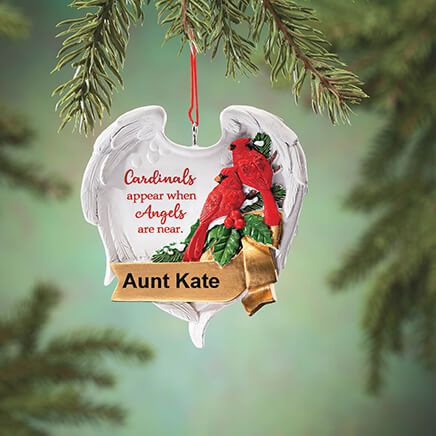 Personalized Cardinal Wings Memorial Ornament-373678