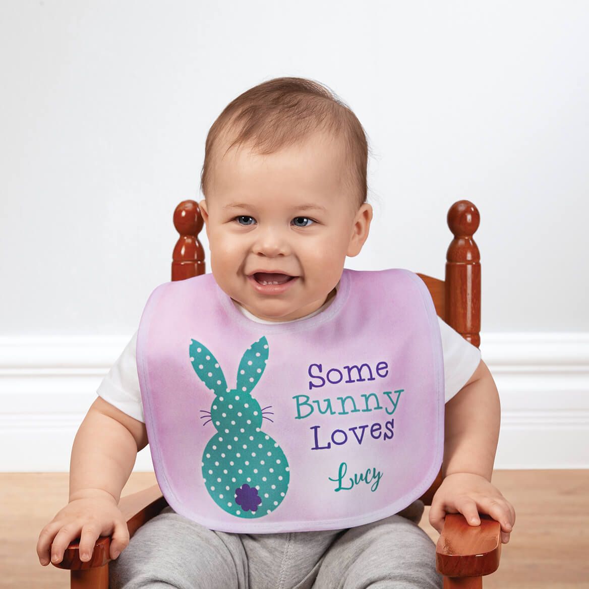 Personalized Some Bunny Loves Baby Bib + '-' + 373826