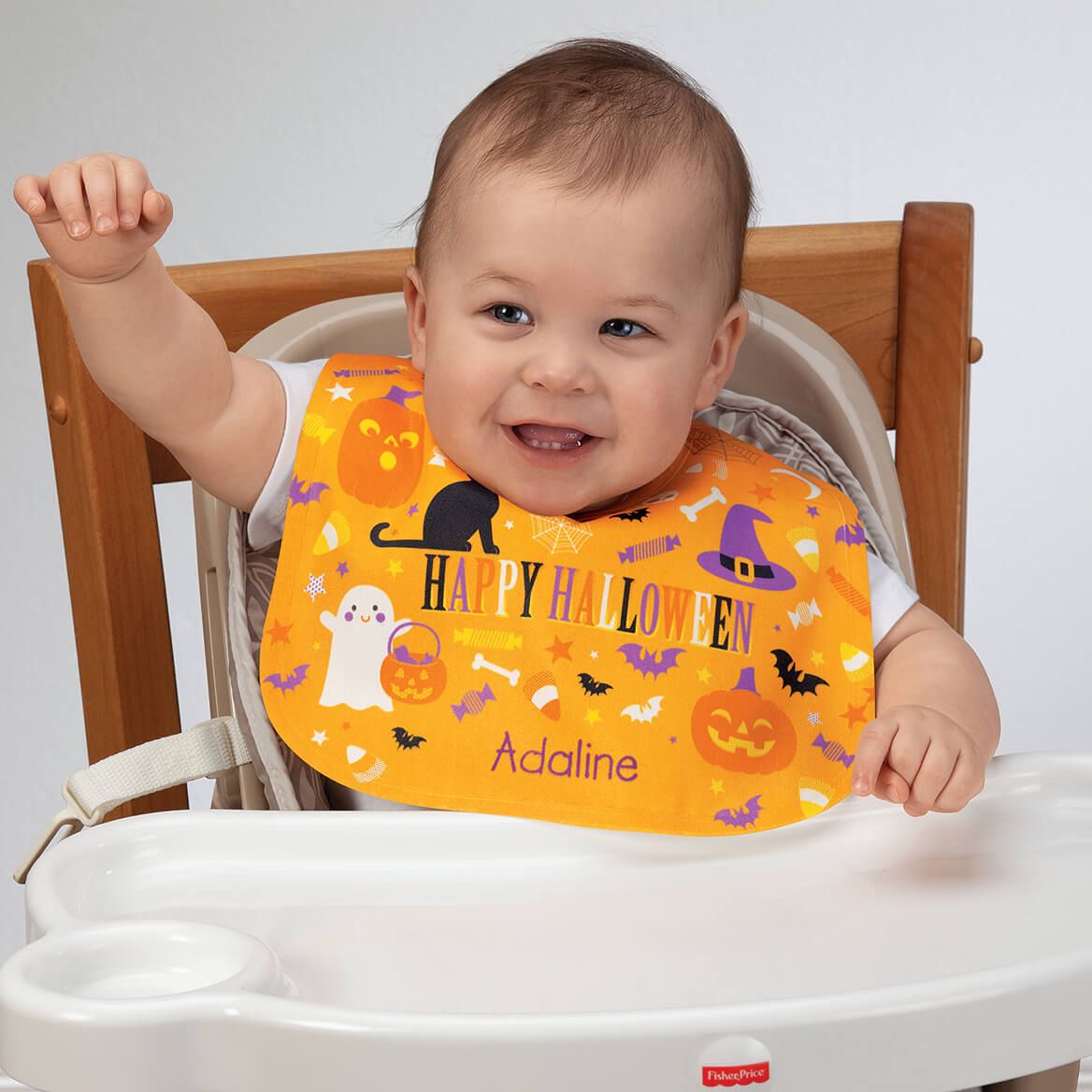 Personalized Halloween Baby Bib + '-' + 373861