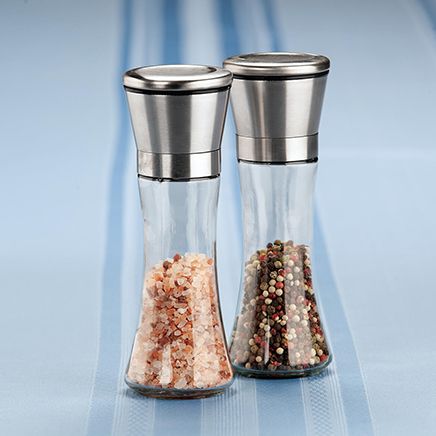 Stainless Steel Salt and Pepper Grinder Set by Home Marketplace™-374220