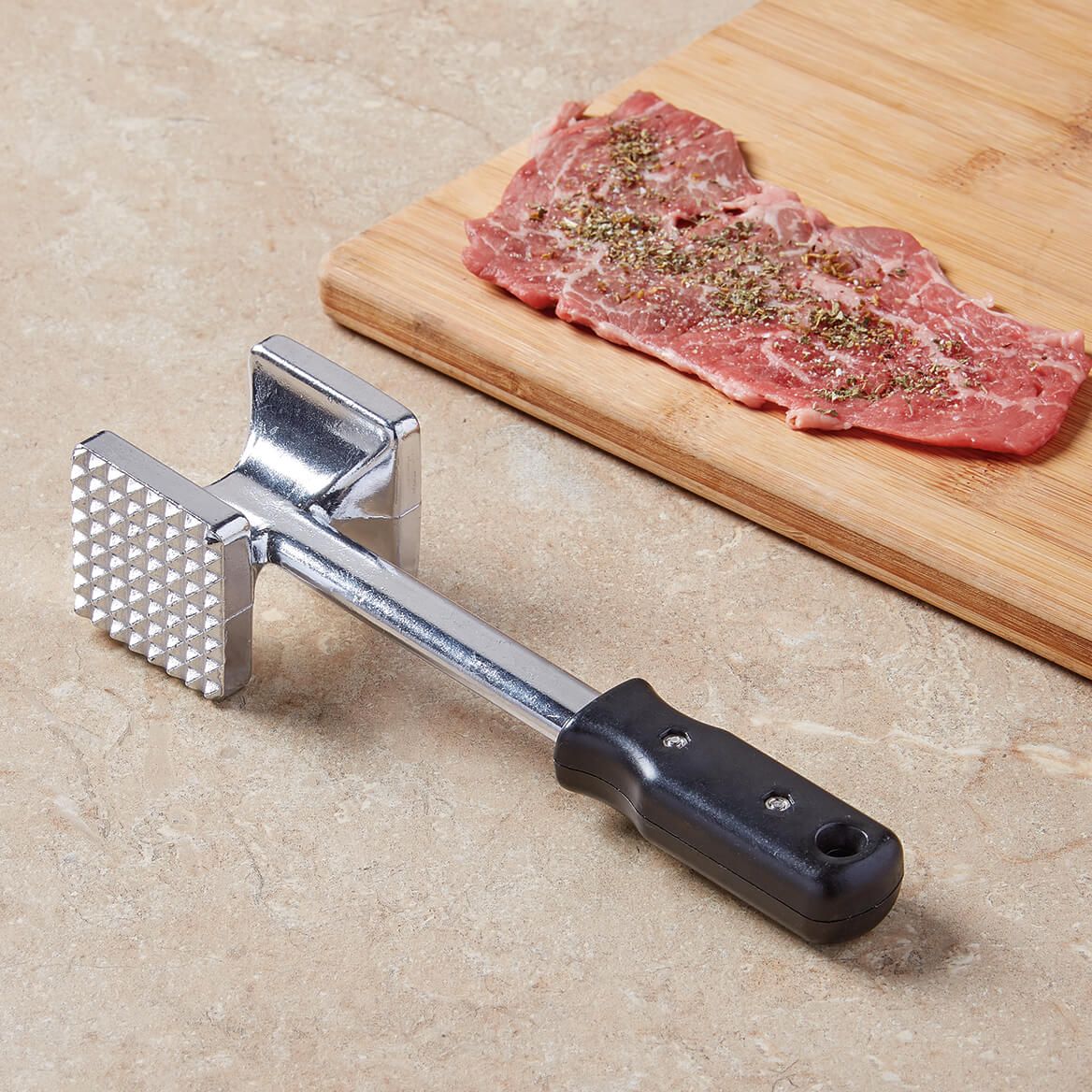 Stainless Steel 2-Sided Meat Hammer + '-' + 374495