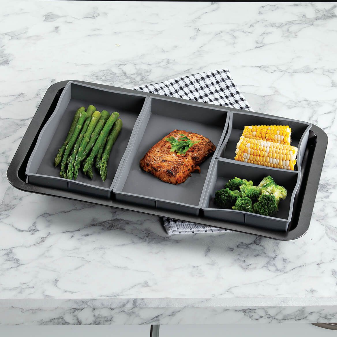 Silicone Sheet Pan Dividers by Home Marketplace, Set of 4 + '-' + 374506