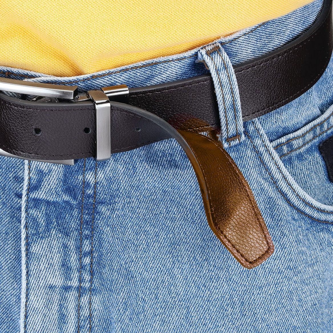 Reversible Leather Belt + '-' + 374586