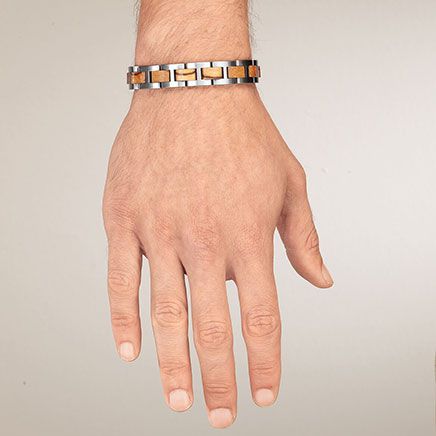 Magnetic Bracelet with Wood Accents-374587