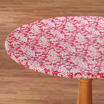 Lovely Lace Elasticized Table Cover by Chef's Pride™-374598