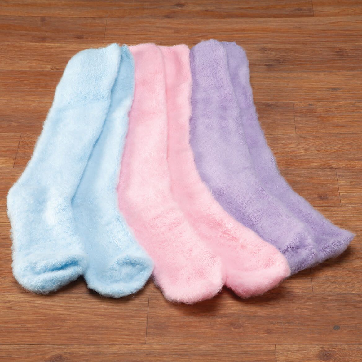 Extra-Long Bed Socks, 3 Pairs + '-' + 374677