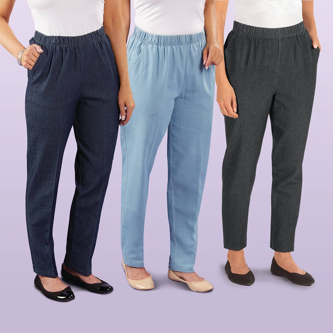 Arlita Women's Wide Leg Elastic Waist Jeans Frayed Hem Cropped Denim Pants  (Light Blue, X-Small) at Amazon Women's Jeans store