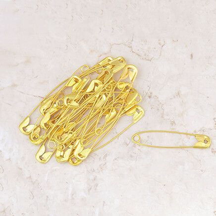 Jumbo Gold Tone Safety Pins, Set of 30-375513
