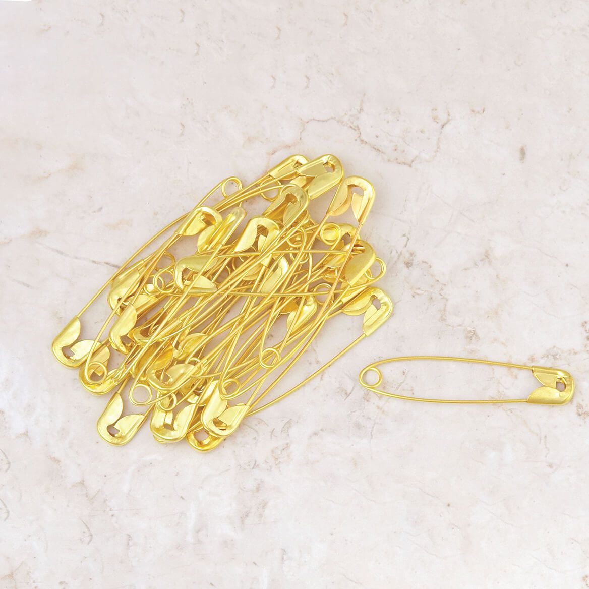 Jumbo Gold Tone Safety Pins, Set of 30 + '-' + 375513