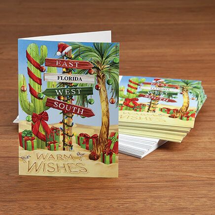 Personalized Warm Wishes Christmas Cards, Set of 20-375533