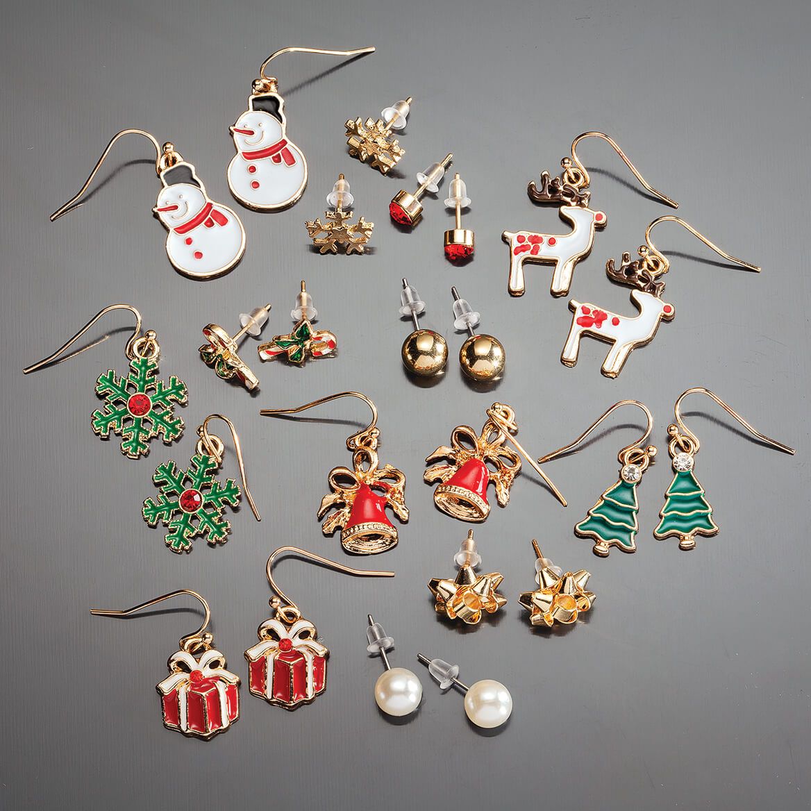Holiday Earring Collection, 12 Pairs + '-' + 375556
