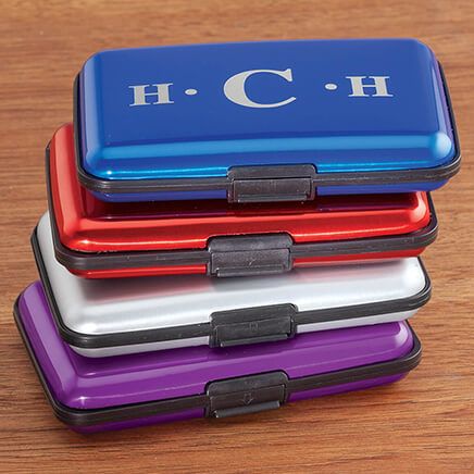 Personalized Monogram Aluminum Credit Card Holder-375569