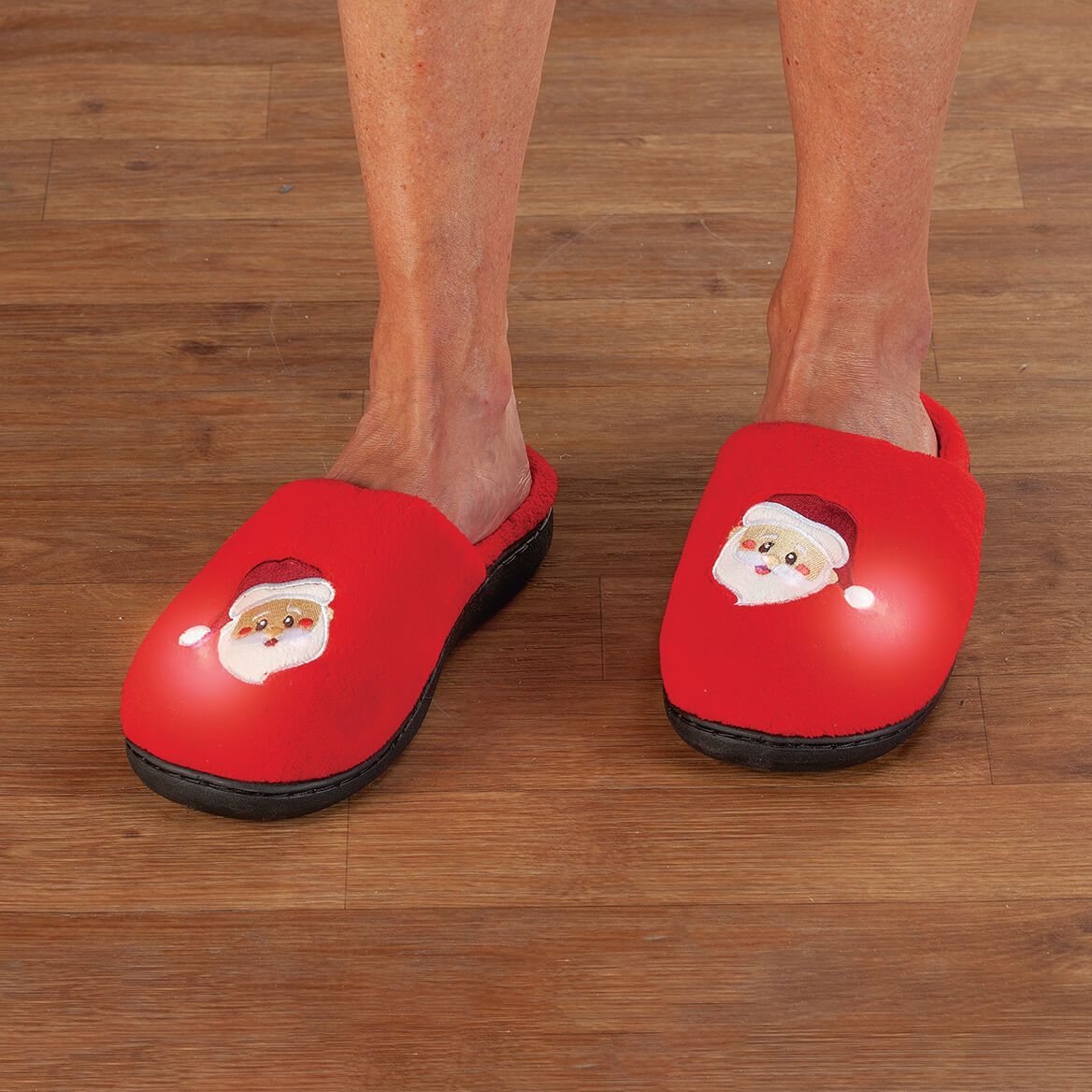 Lighted Santa Slippers + '-' + 375673