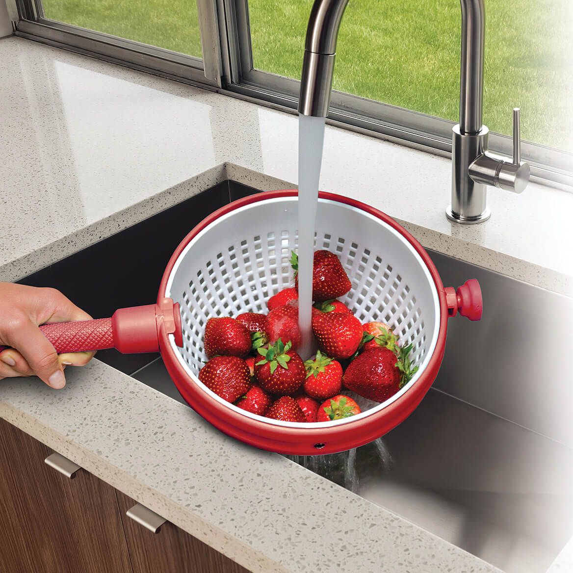 2-In-1 Salad Spinner and Colander by Chef's Pride™ + '-' + 375680