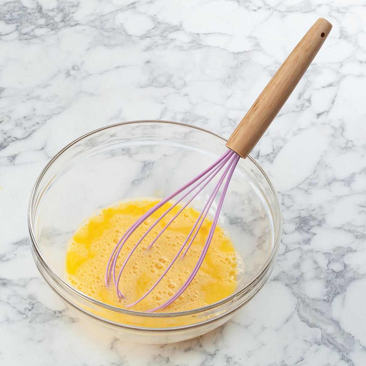 Wood Handle Silicone Whisk + '-' + 375689