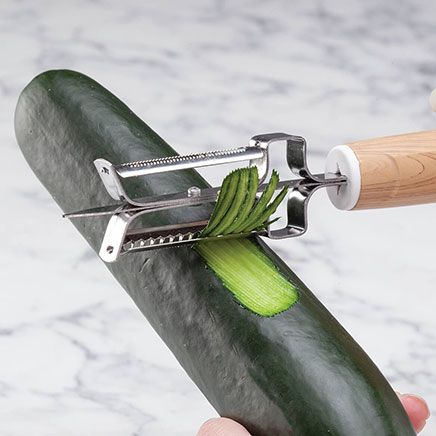 Multipurpose Peeler with Woodgrain Handle-375791