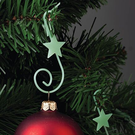 Glow-In-The-Dark Ornament Hangers, Set of 30-375823