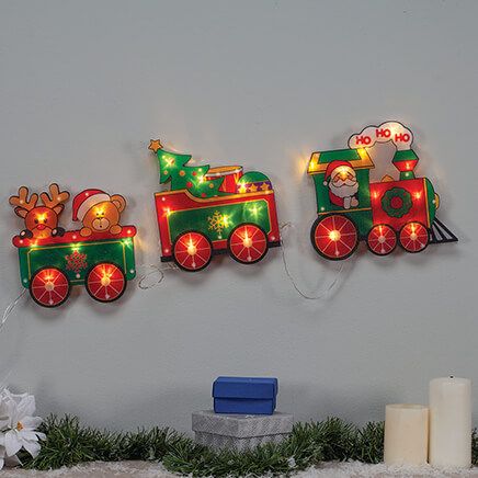 Battery-Operated Santa Train Lights by Holiday Peak™-375864