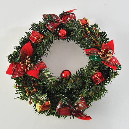 Shimmering 10" Christmas Wreath-375881