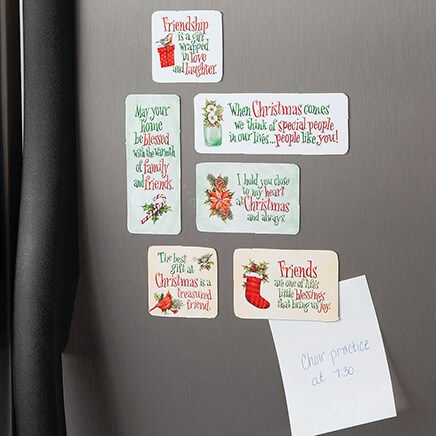 Christmas Believe Magnets, Set of 6-375962