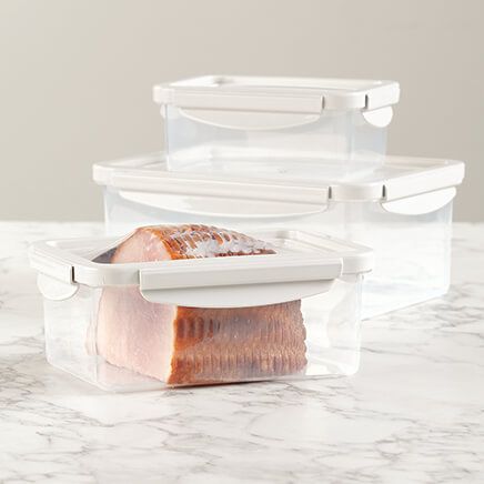 Rectangle Containers with Stretch Lids by Chef's Pride™, Set 3-376577