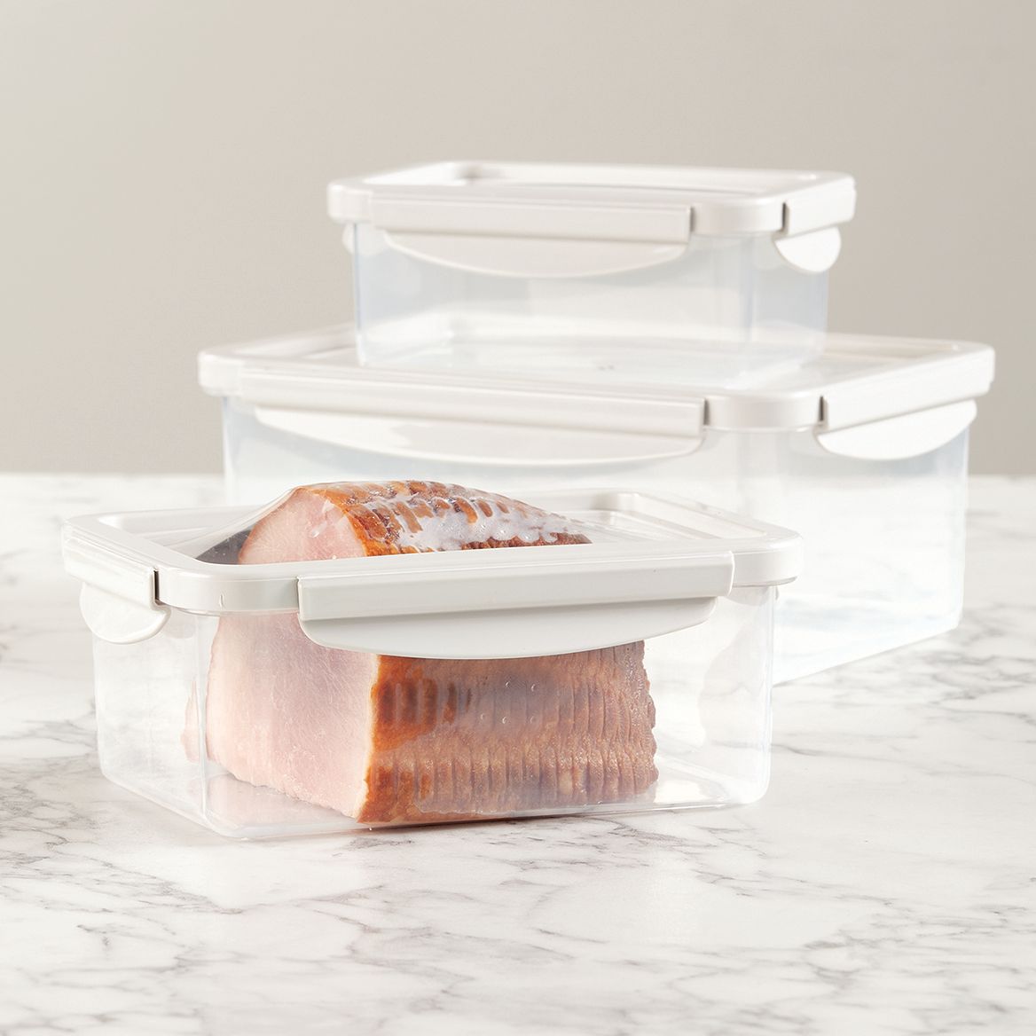 Rectangle Containers with Stretch Lids by Chef's Pride™, Set 3 + '-' + 376577