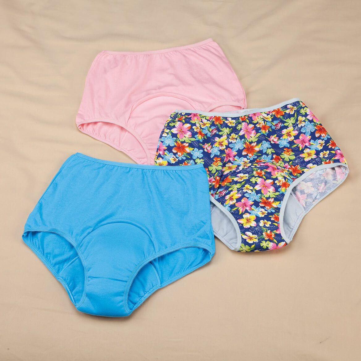 Women’s 6-oz. Incontinence Panties, 3 Pairs + '-' + 376796