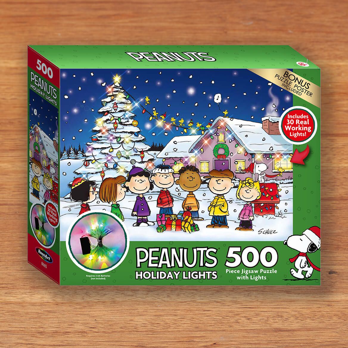 Peanuts 500-Piece Holiday Light Up Puzzle + '-' + 376818