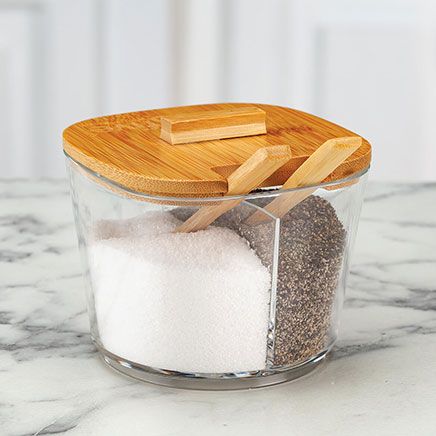 2-Section Seasoning Storage Container with Spoons-376847