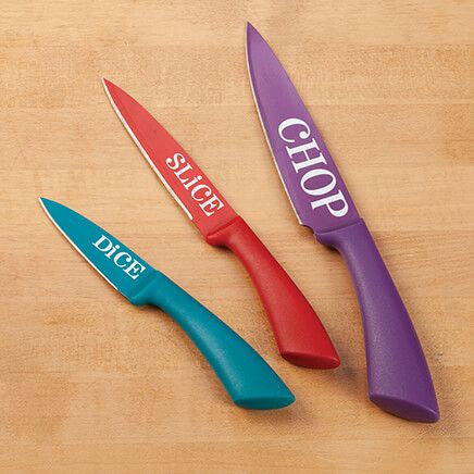 3-pc. Kitchen Chop, Slice and Dice Knife Set by Chef's Pride-376860