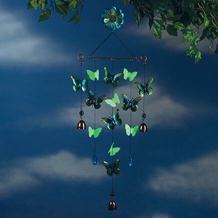 Glow-In-The-Dark Butterfly Wind Chime by Fox River™ Creations-376903