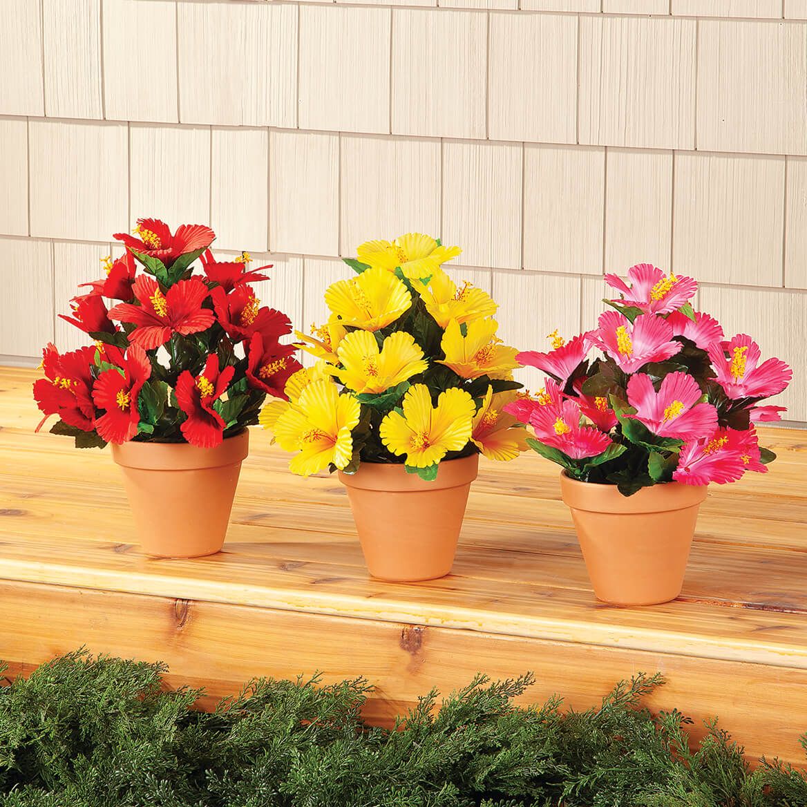 Artificial Hibiscus Bush by OakRidge™ + '-' + 376911