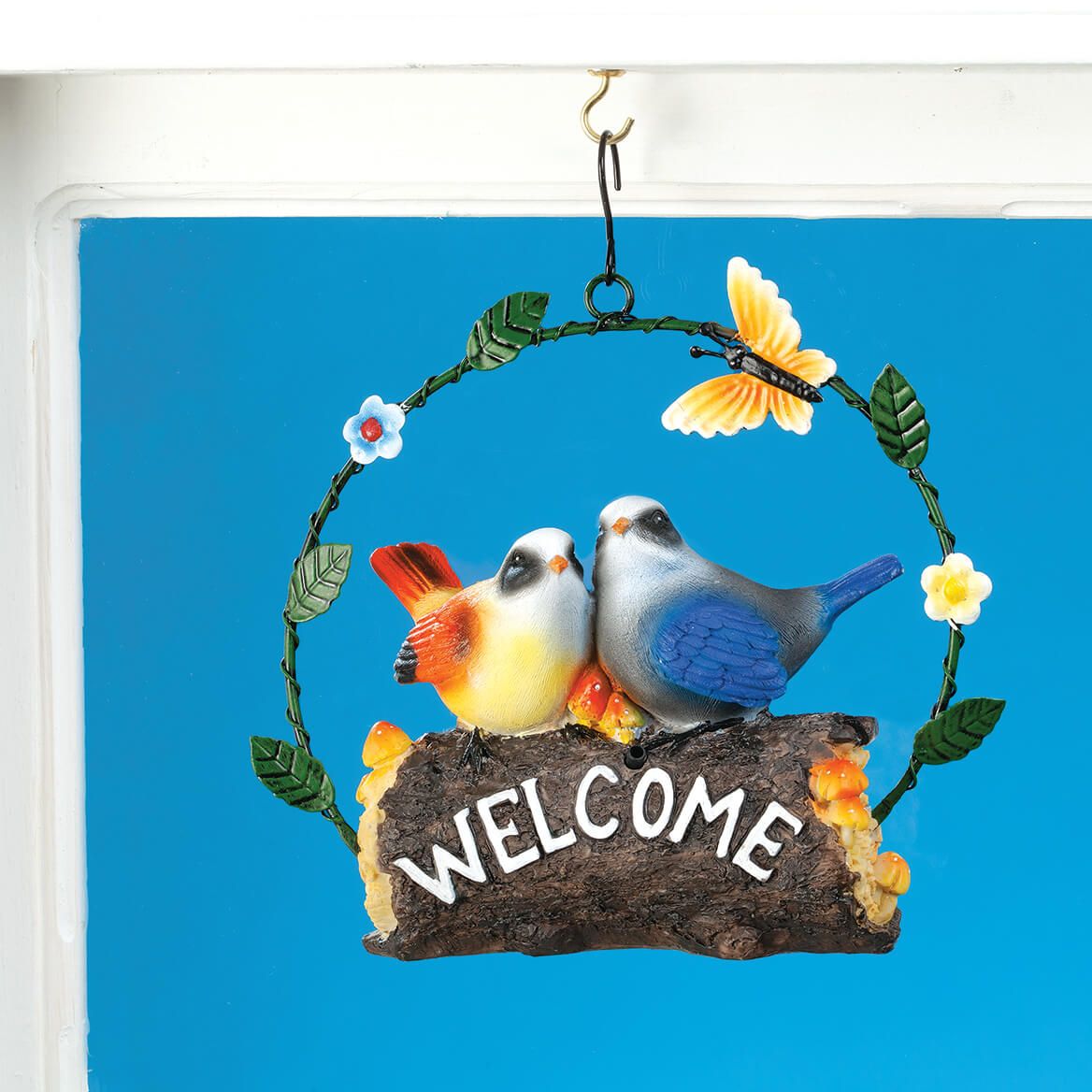 Motion Sensor Birds Welcome Hanging by Fox River™ Creations + '-' + 377076