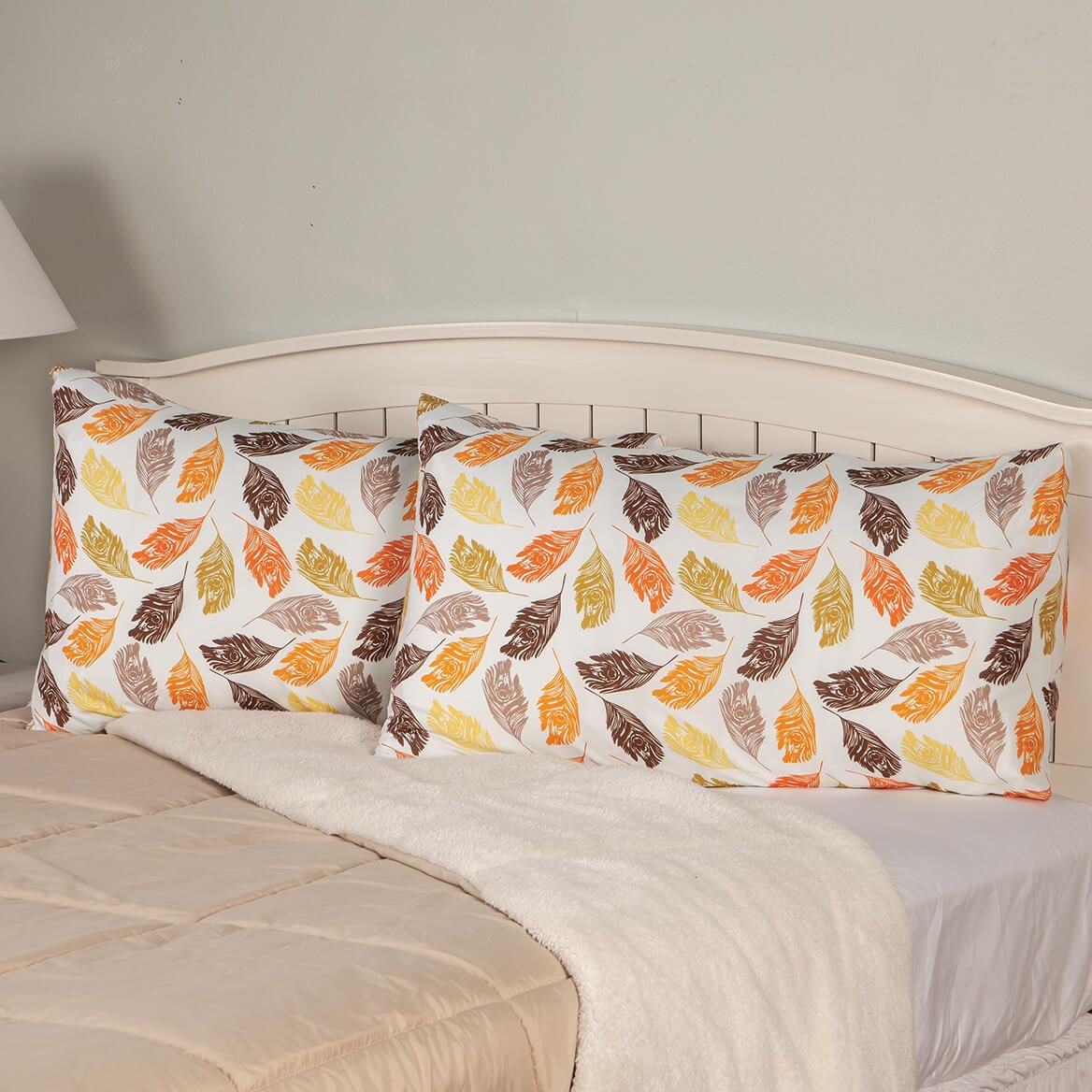 Fall Printed Microfiber Pillowcases, Set of 2 by OakRidge -Starcrest