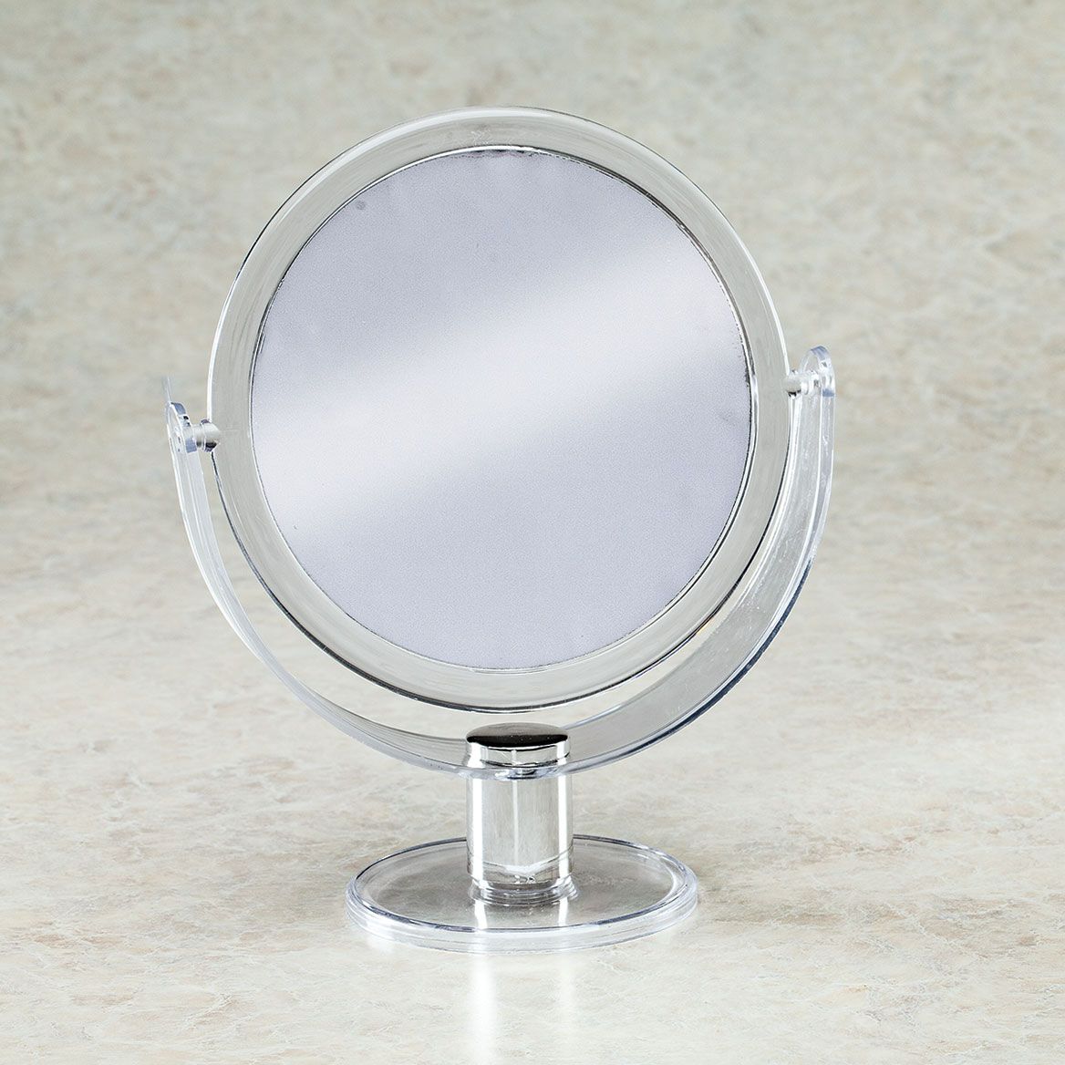 Dual-Sided Round Stand-Up Vanity Mirror + '-' + 377722