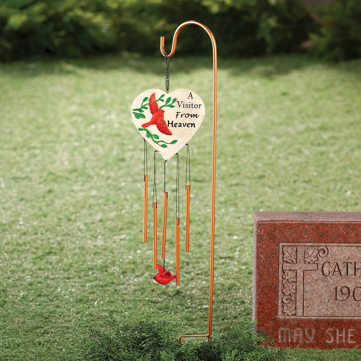Cardinal Memorial Wind Chime Stake by Fox River™ Creations + '-' + 377745