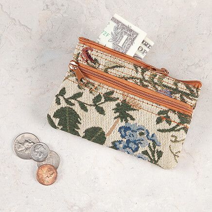 Zippered Jacquard Coin Purse-377766