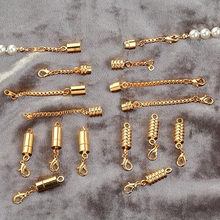Magnetic Jewelry Clasps with Extensions, Set of 12-377869