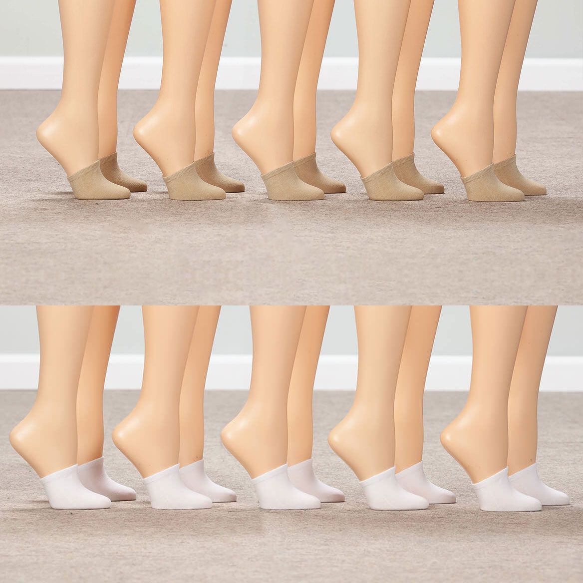 Toe Half Socks, 5 Pair + '-' + 377919
